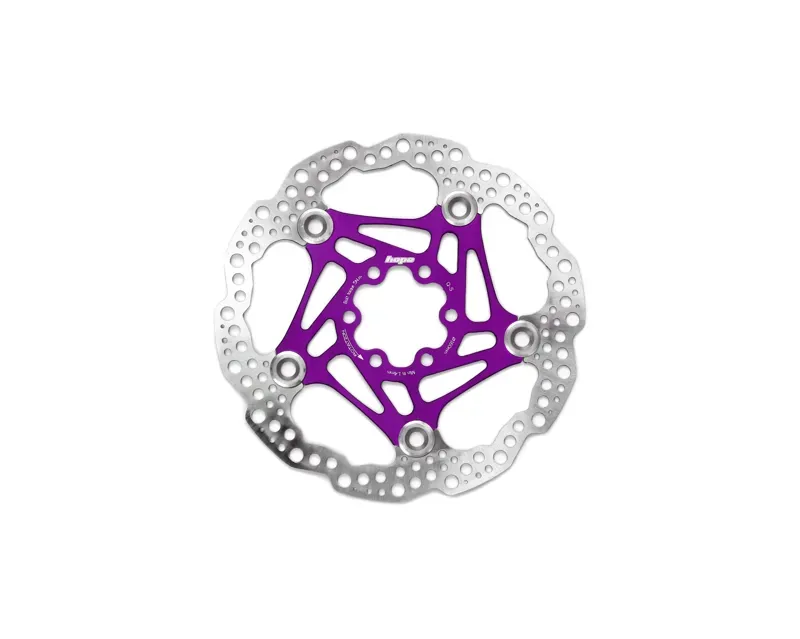 Hope Floating Disc Brake 160mm 6-Bolt Rotor in Purple