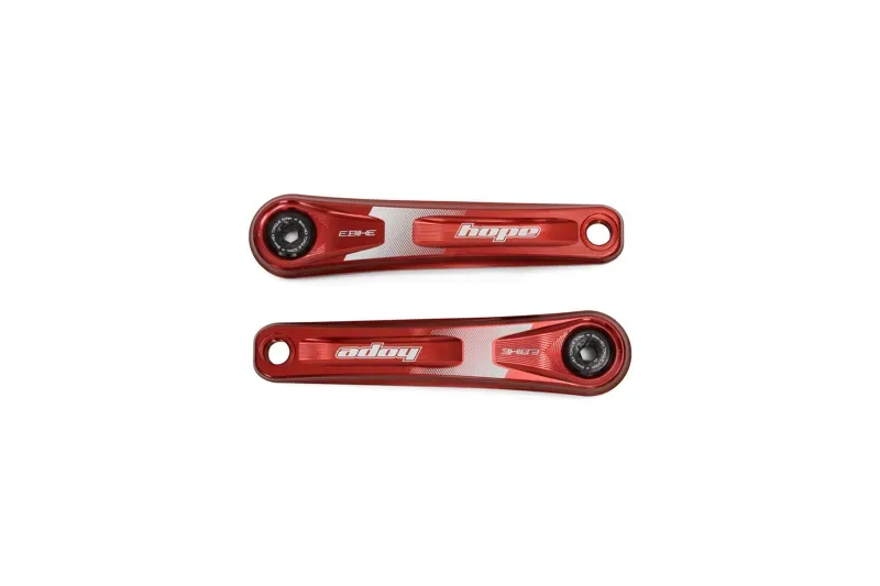Hope E-Bike 165mm Narrow Crankset in Red