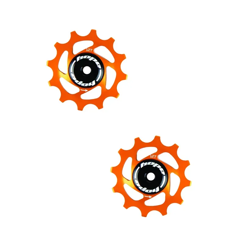 Hope 12 Tooth Jockey Wheel Pair in Orange