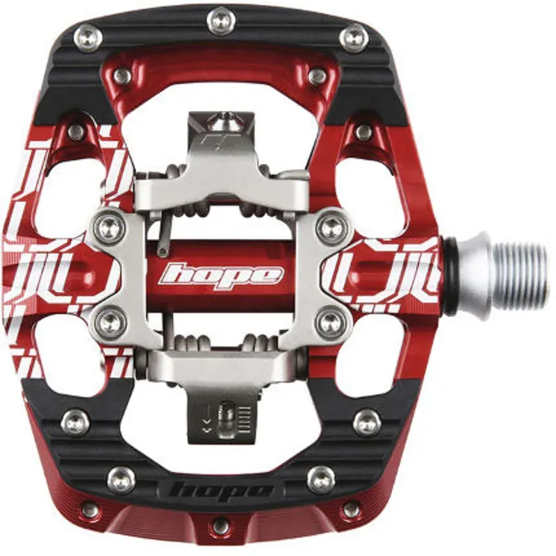 Hope Union Clip Pedals - Red