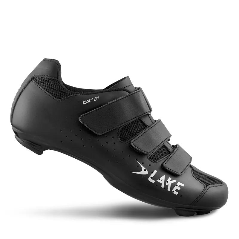 Lake CX161 Road Shoes in Black 