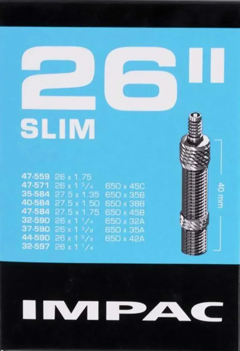 Impac Inner Tube Woods Valve 26x1.3/8-inch in Black-2