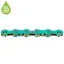 KMC X12 126-link Waxed Chain in Aurora Green