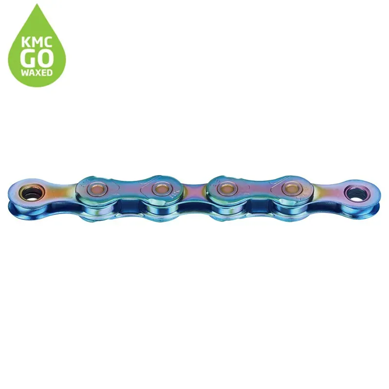 KMC X12 Blue Waxed Bicycle Chain 126L Aurora 