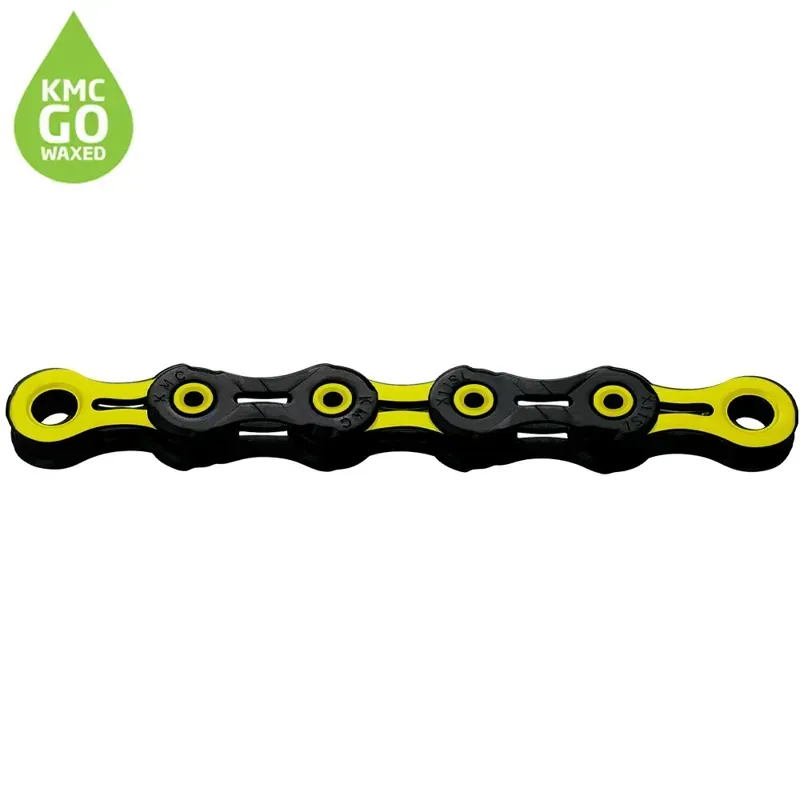 Kmc X11 DLC Waxed Chain 118L In Yellow