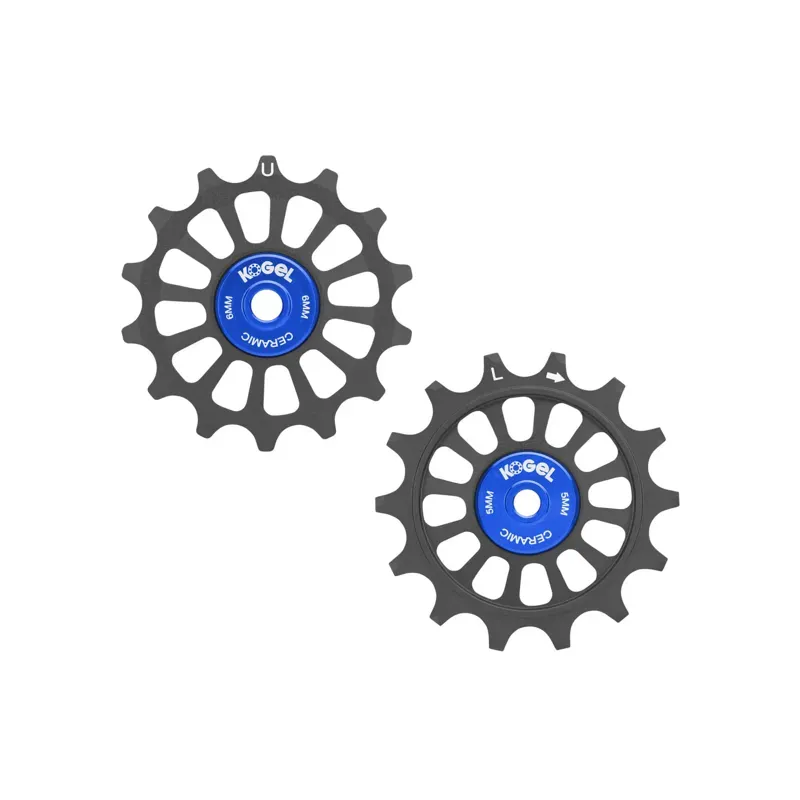 Kogel Bearings Gen 2 Oversized 12/12-tooth Cross Pulley Set in Blue/Black-1