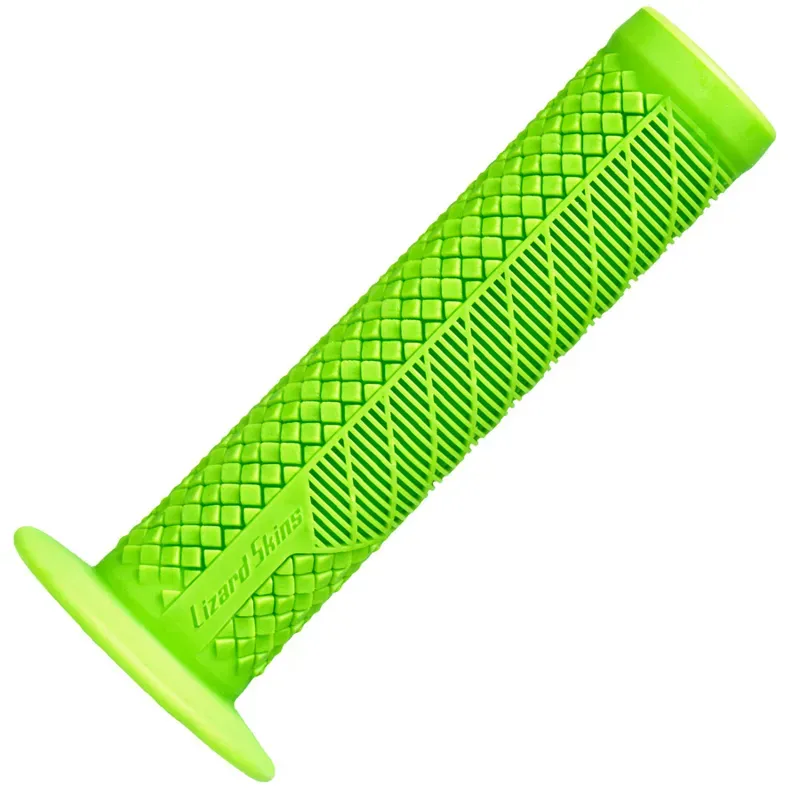 Lizard Skins Single Compound Charger Evo Flange Bar Grips in Green