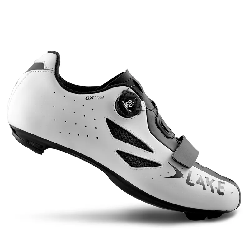 Lake CX176 Road Shoe in White 