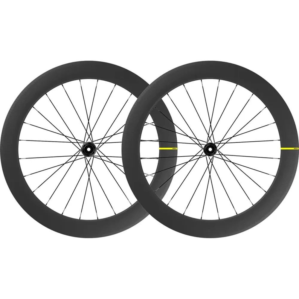 Js Cycles Mavic Cosmic SL 65 Disc Brake Carbon Wheelset - Pair Black | Free delivery over £50 & Cycle Scheme available.