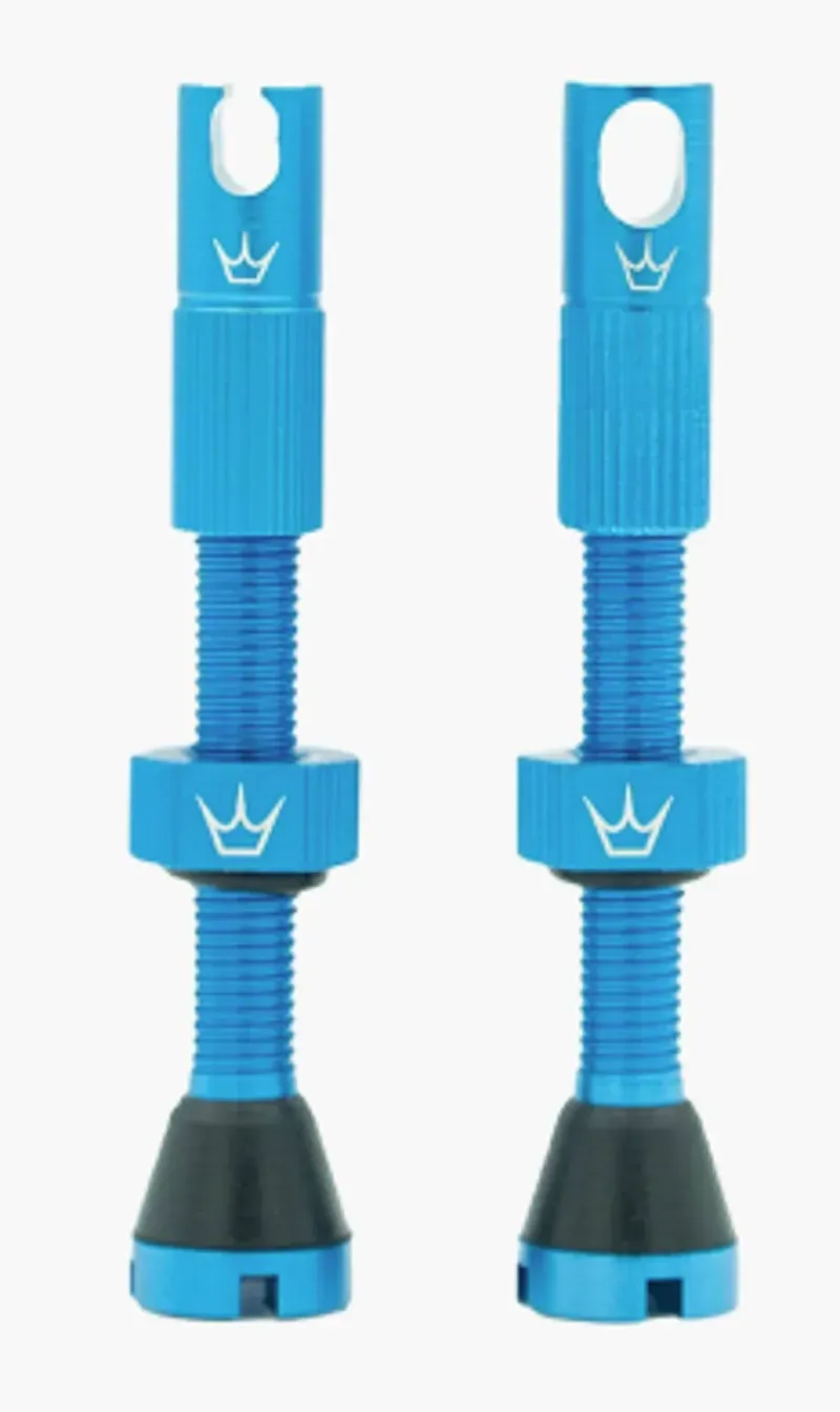 Peaty's X Chris King MK2 42mm Tubeless Valves in Turquoise-1