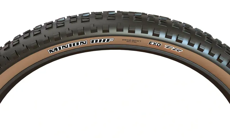 TYRE Maxxis Min DHF27.5WTx2.5 60 TAN Brown 27.5 x 2.5 inches-1
