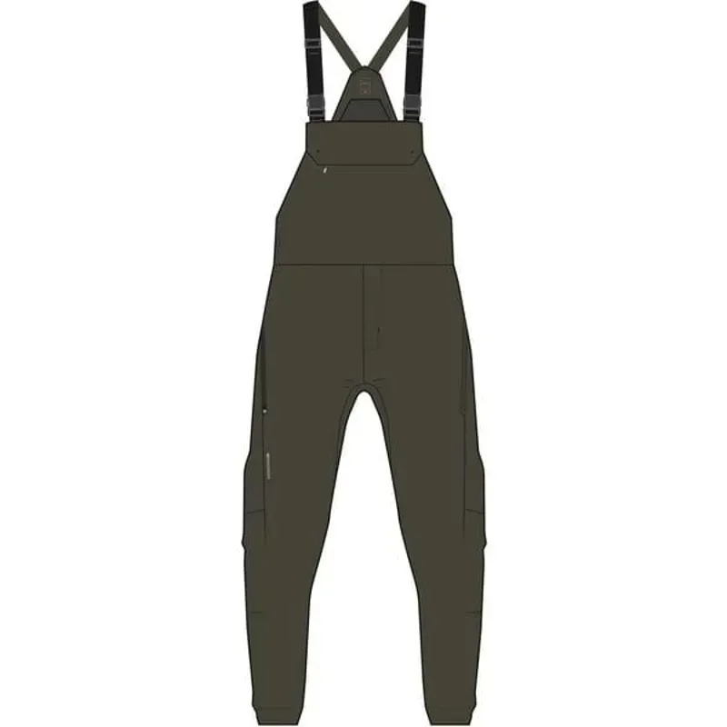 Madison DTE 3-Layer Waterproof Bib Trousers In Midnight Green