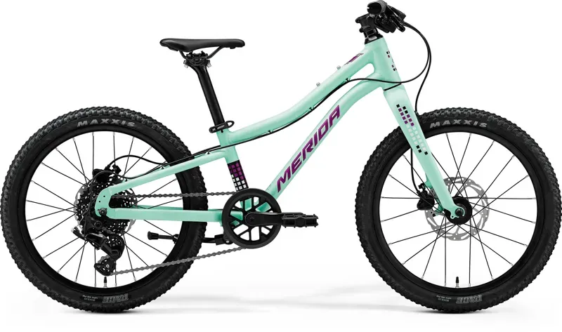 Merida Matts J.20+ Kids Bike in Matt Mint/Purple/White/Black