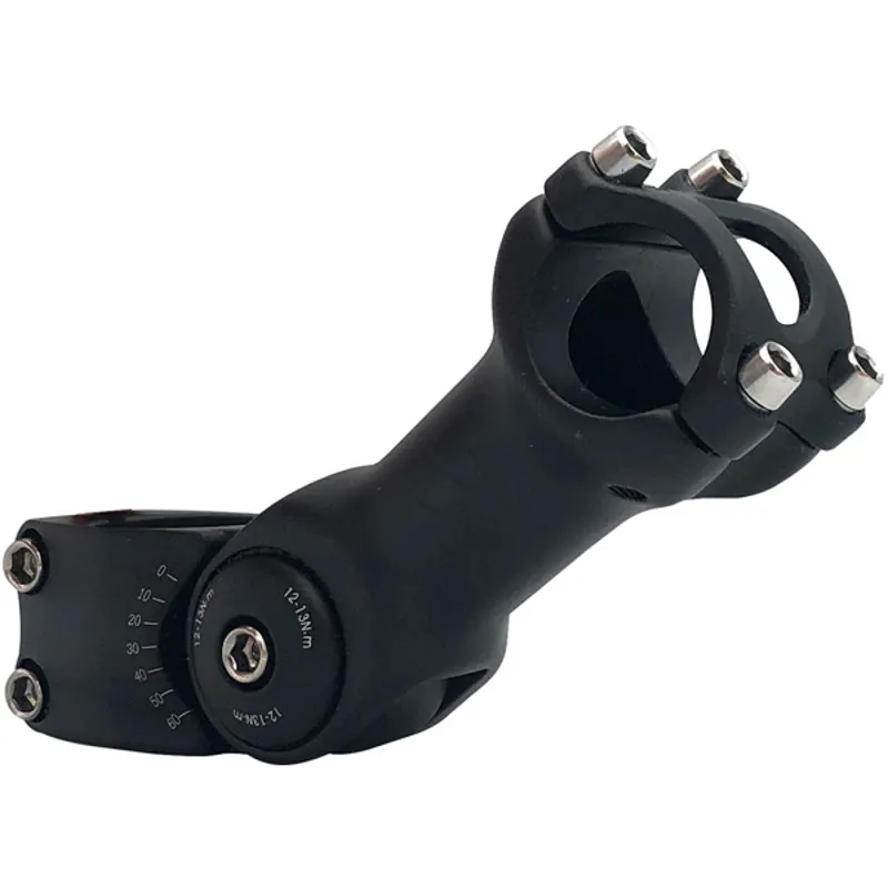 M Part Adjustable A-head 25.4mm 4 Bolt Stem in Black