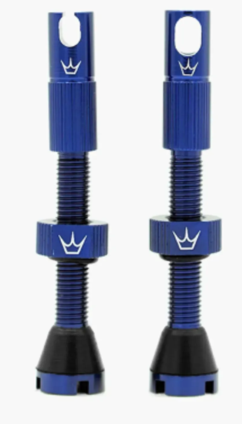 Peaty's X Chris King MK2 42mm Tubeless Valves in Navy-1