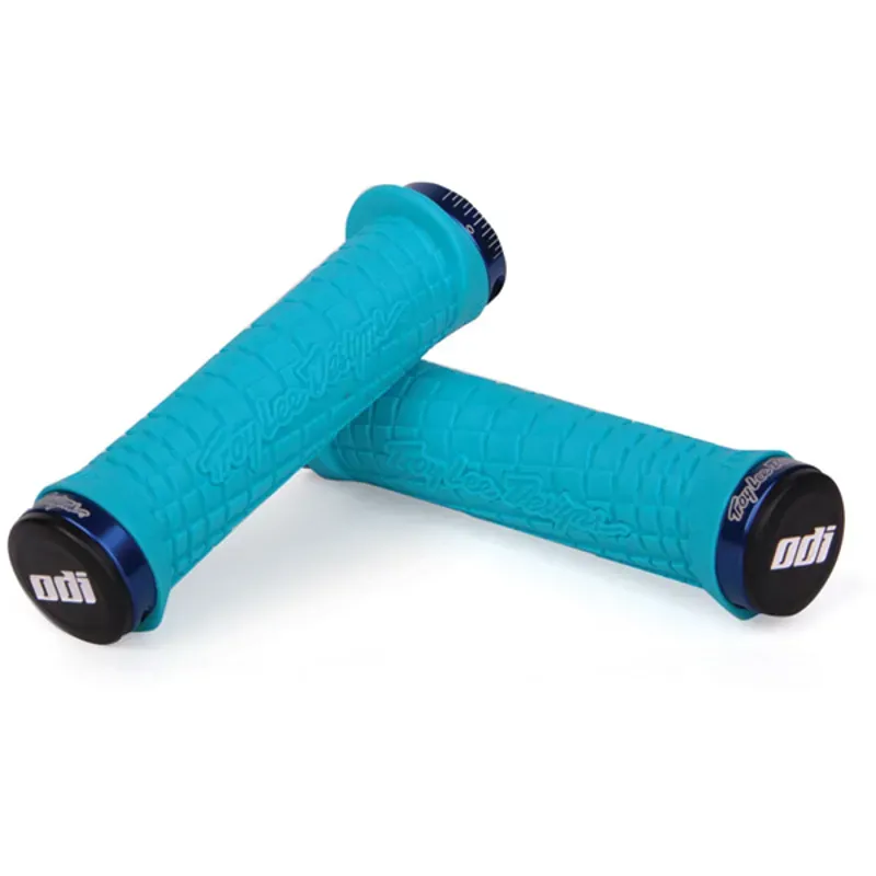 Odi Troy Lee Designs Mountain Bike 130mm Lock On Grips in Blue