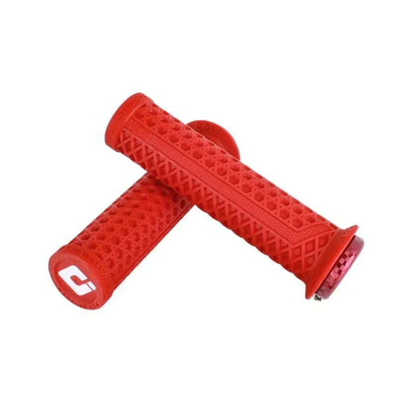 Odi Vans v2.1 135mm  MTB Lock On Grips in Red-1