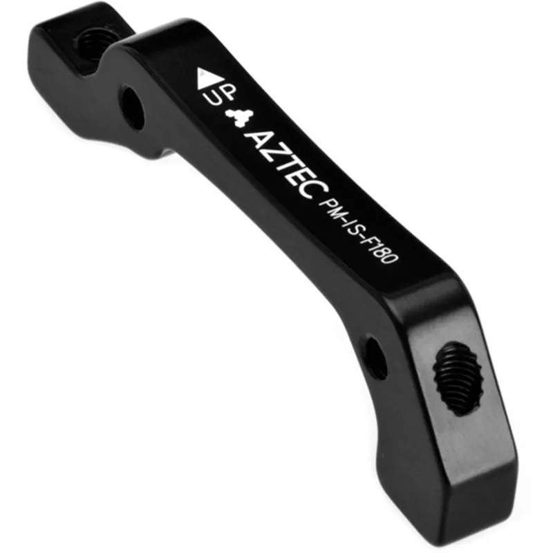 Aztec IS-Post 180mm Front Brake Caliper Adapter in Black