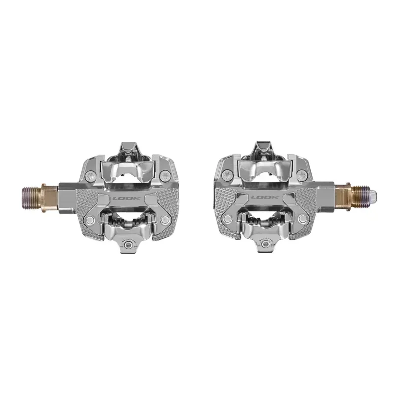 Look X-Track Single Sided Powermeter Pedals in Silver