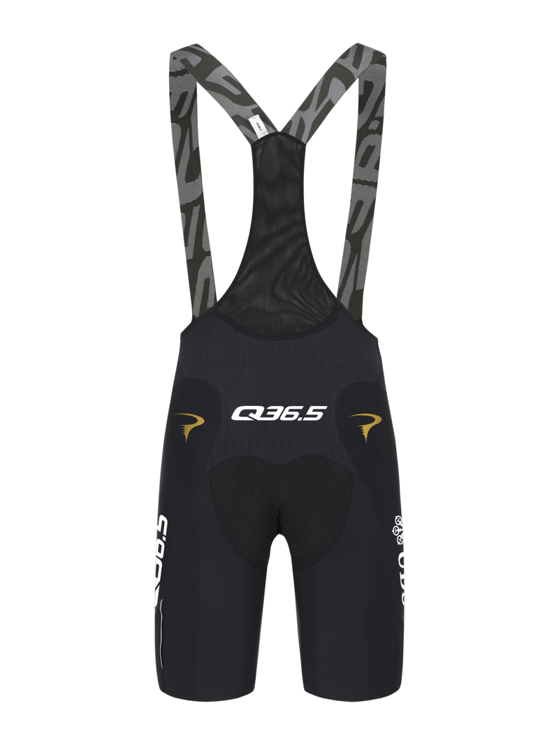 Q36.5 Gregarius Pro Cycling Team Bib Shorts - Black-1