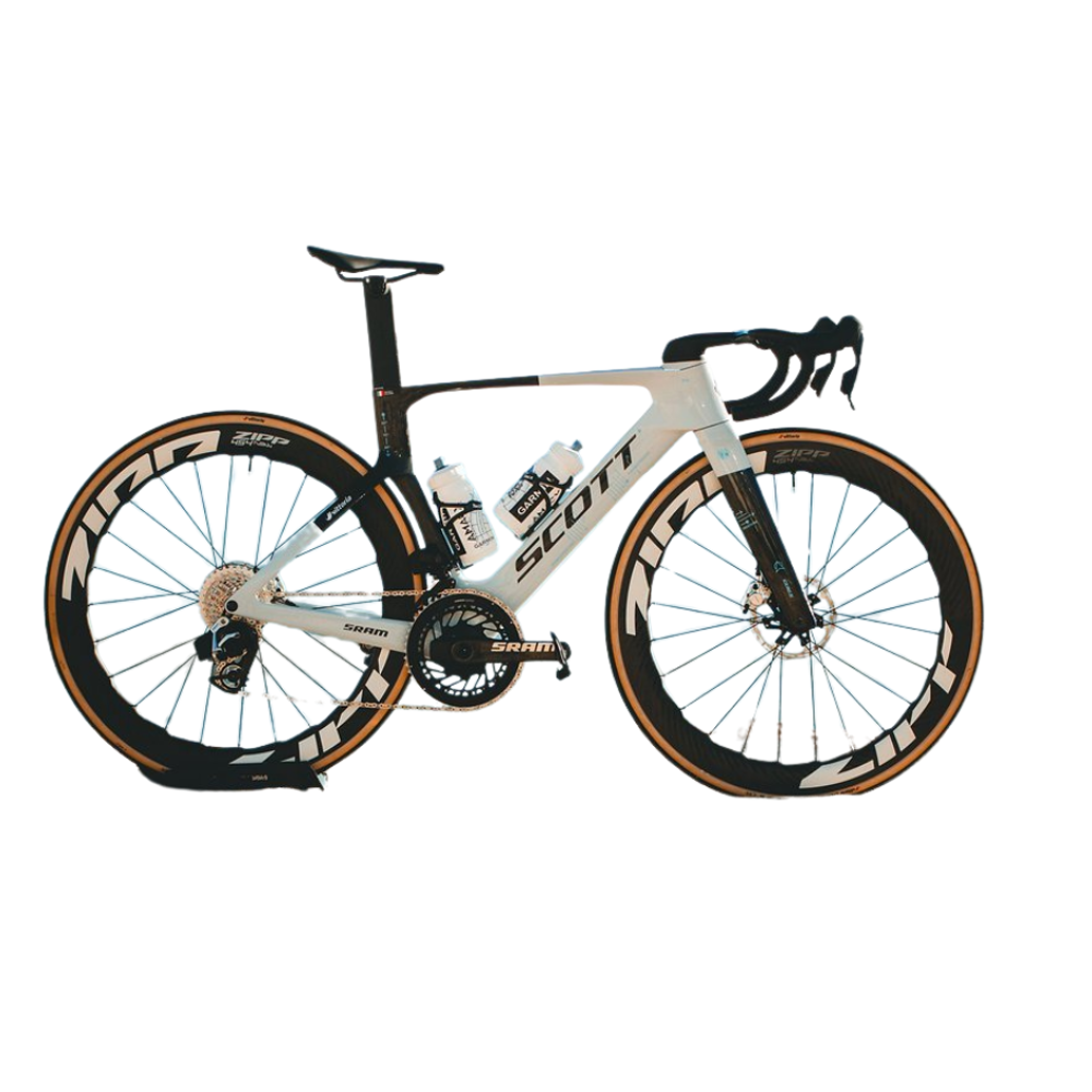 Js Cycles Scott Foil RC Ultimate Q365 Team Edition - Tom Pidcocks' Bike XXS Clear | Free delivery over £50 & Cycle Scheme available.