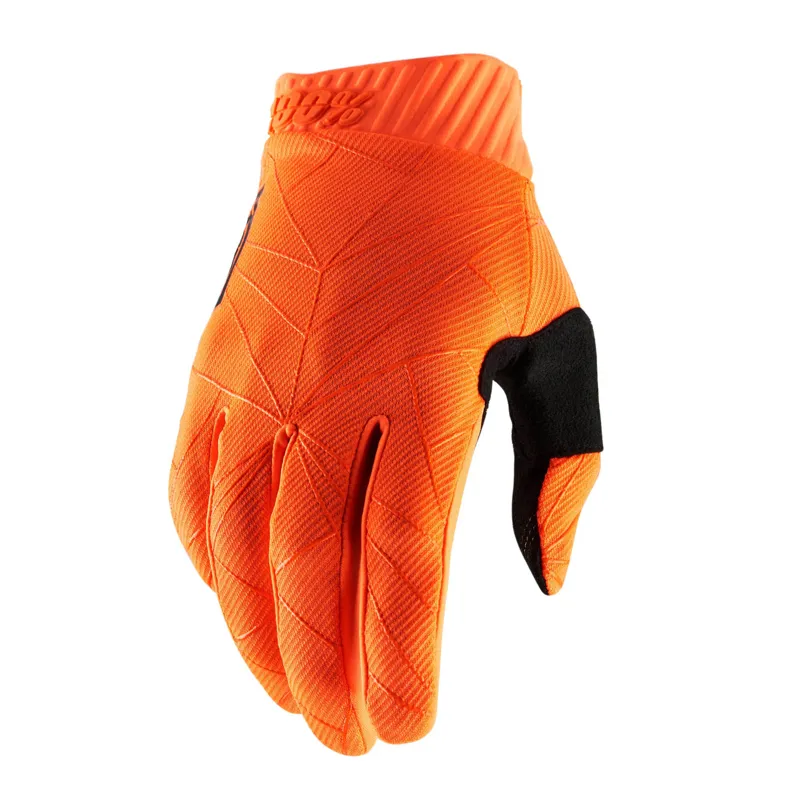 100% Ridefit Gloves in Fluo Orange-1