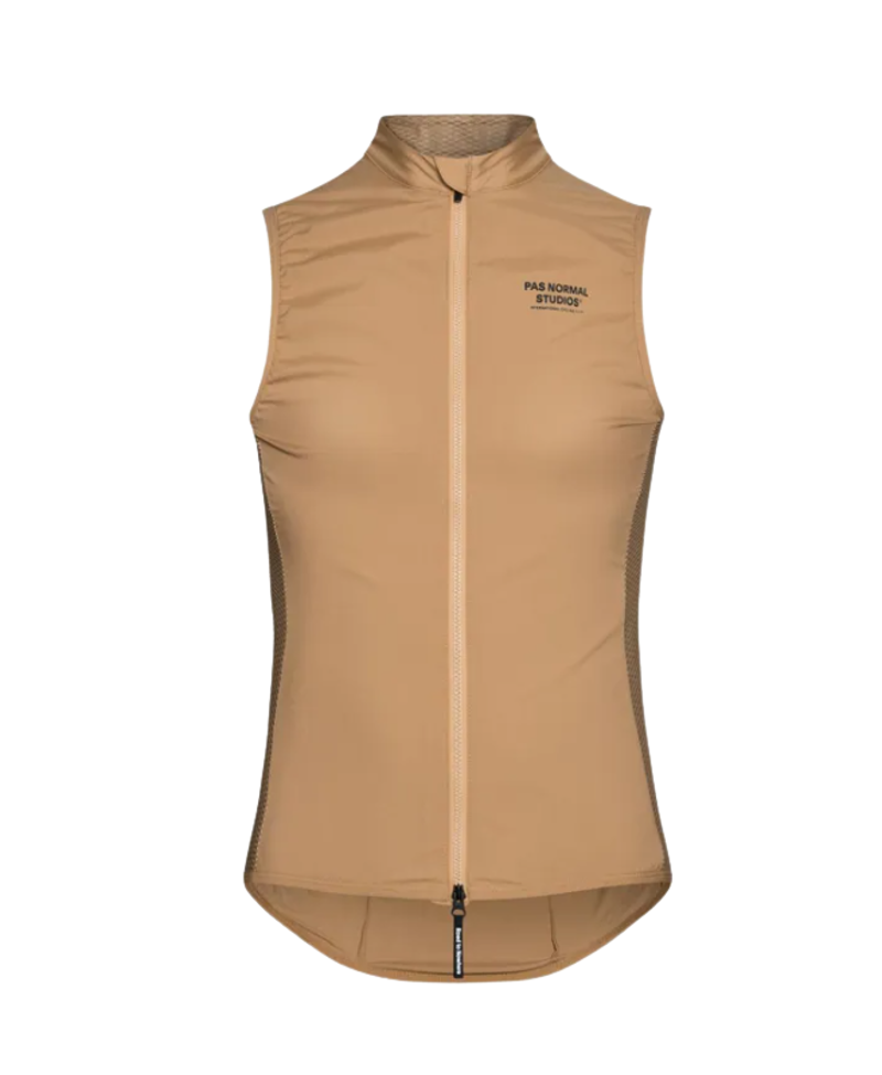 Pas Normal Studios Womens Mechanism Stow Away Gilet Camel