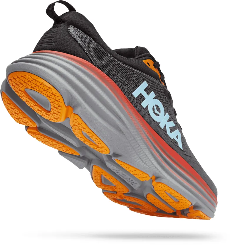 Hoka Bondi 8 Mens Running Shoes - Anthracite -2