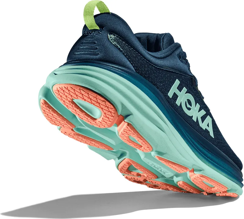 HOKA Bondi 8 Laides Running Shoes - Size UK 8 - Seafoam -2