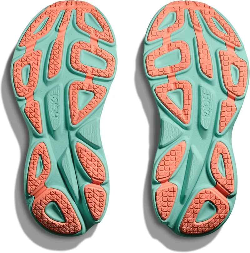 HOKA Bondi 8 Laides Running Shoes - Size UK 8 - Seafoam -3