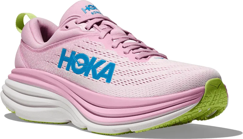 HOKA Bondi 8 Ladies Running Shoe - Pink -3