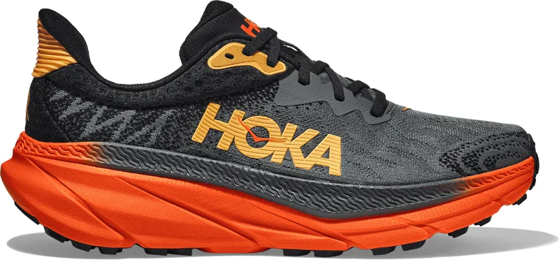 HOKA Challenger 7 Shoes - Black / Orange 