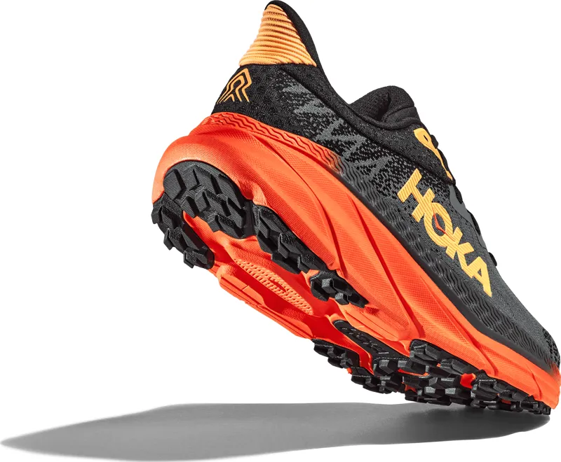 HOKA Challenger 7 Shoes - Black / Orange -2