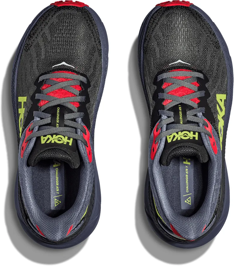 HOKA Challenger 7 Shoes - Black / Red -1