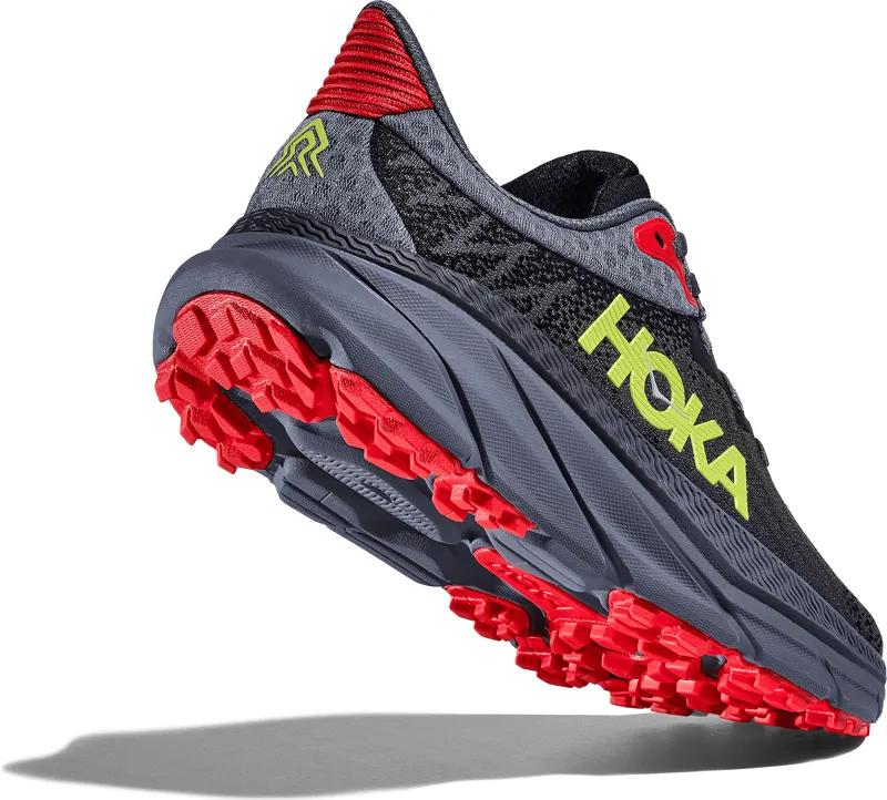HOKA Challenger 7 Shoes - Black / Red -3