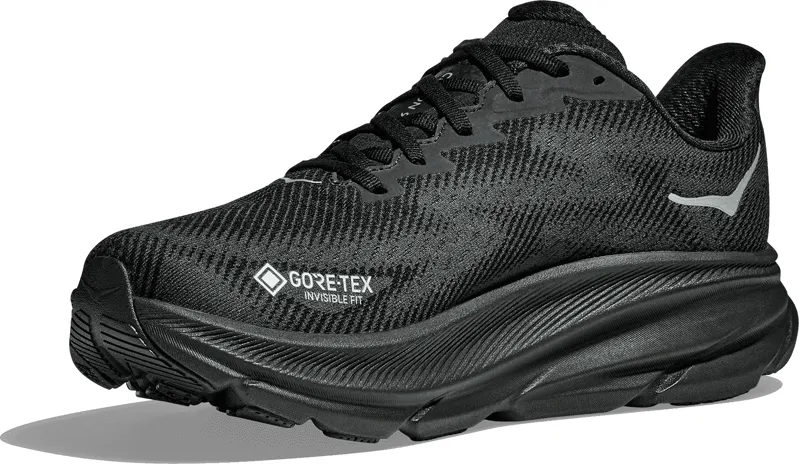 Hoka Clifton 9 GTX - Mens Shoe - Black/Black-2
