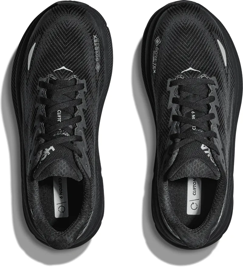 Hoka Clifton 9 GTX - Womens Shoes - Black/white-6