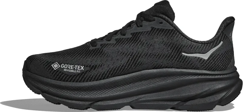 Hoka Clifton 9 GTX - Womens Shoes - Black/white-2