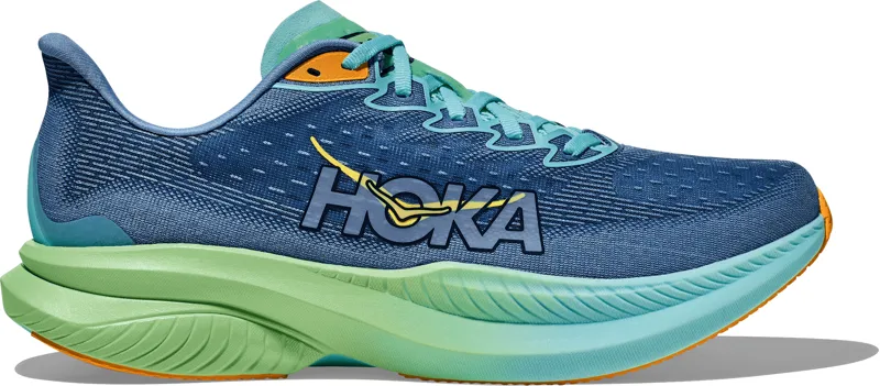 HOKA Mach 6 Running Shoes - Blue - Size UK 8.5 