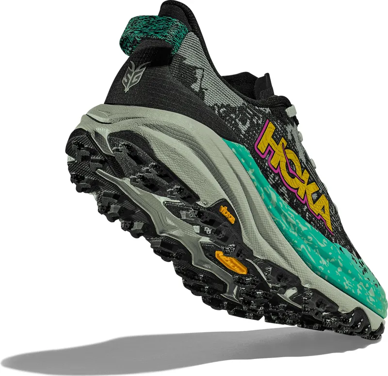 HOKA Speedgoat 6 Shoes - Black / Green -2