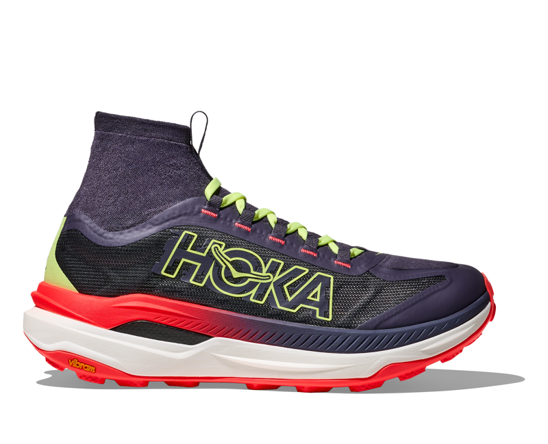 Hoka Tecton x 3 - Men's Shoe - Squid Ink / Neon Flame