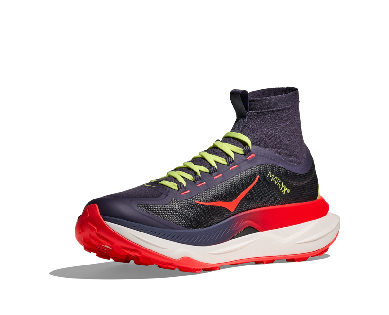 Hoka Tecton x 3 - Men's Shoe - Squid Ink / Neon Flame-1
