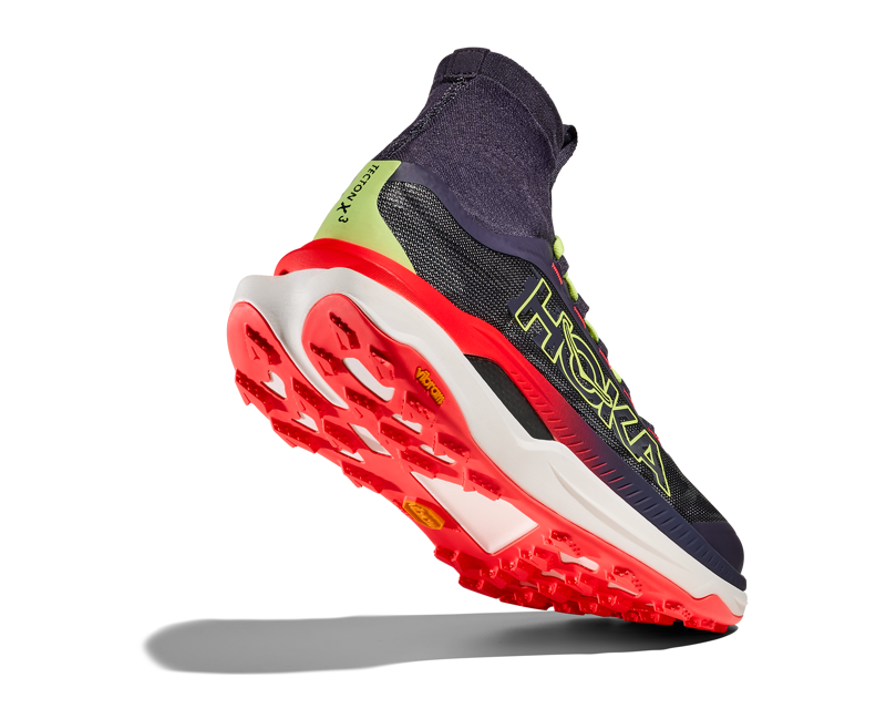 Hoka Tecton x 3 - Men's Shoe - Squid Ink / Neon Flame-6