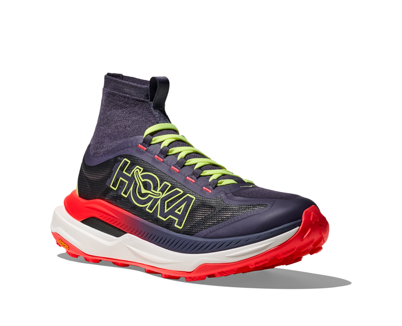 Hoka Tecton x 3 - Men's Shoe - Squid Ink / Neon Flame-3