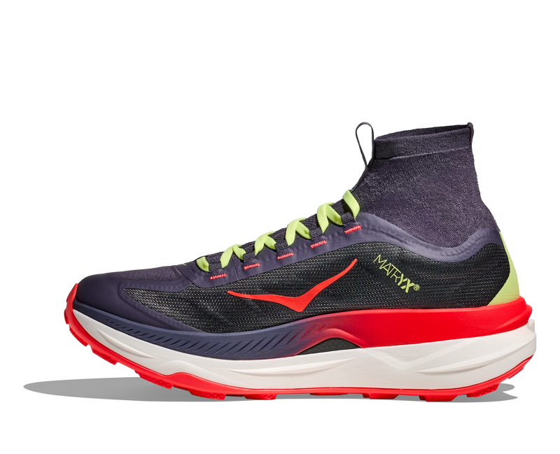 Hoka Tecton x 3 - Men's Shoe - Squid Ink / Neon Flame-2