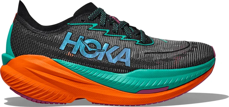 HOKA Mach X 2 Running Shoes - Black / Aqua 