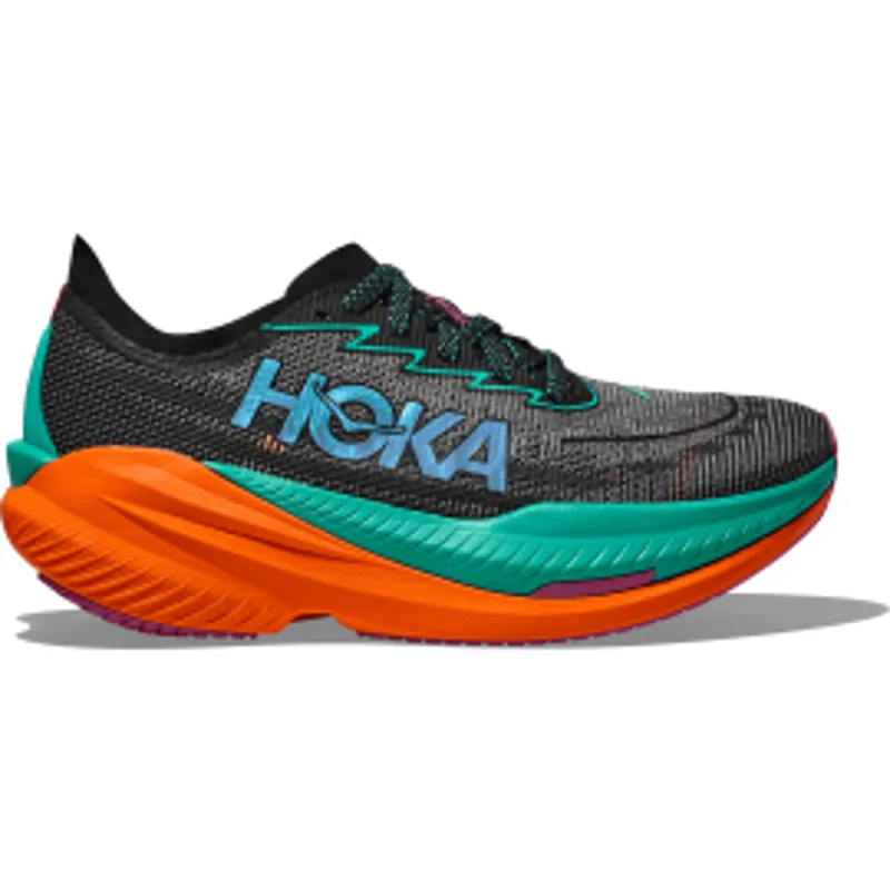 Hoka Mach X 2 - Womens Shoes - Black/Electric Aqua 