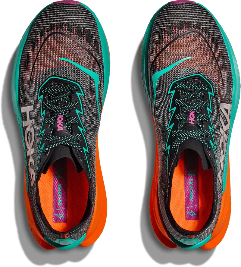 Hoka Mach X 2 - Womens Shoes - Black/Electric Aqua -6