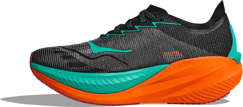 Hoka Mach X 2 - Womens Shoes - Black/Electric Aqua -4