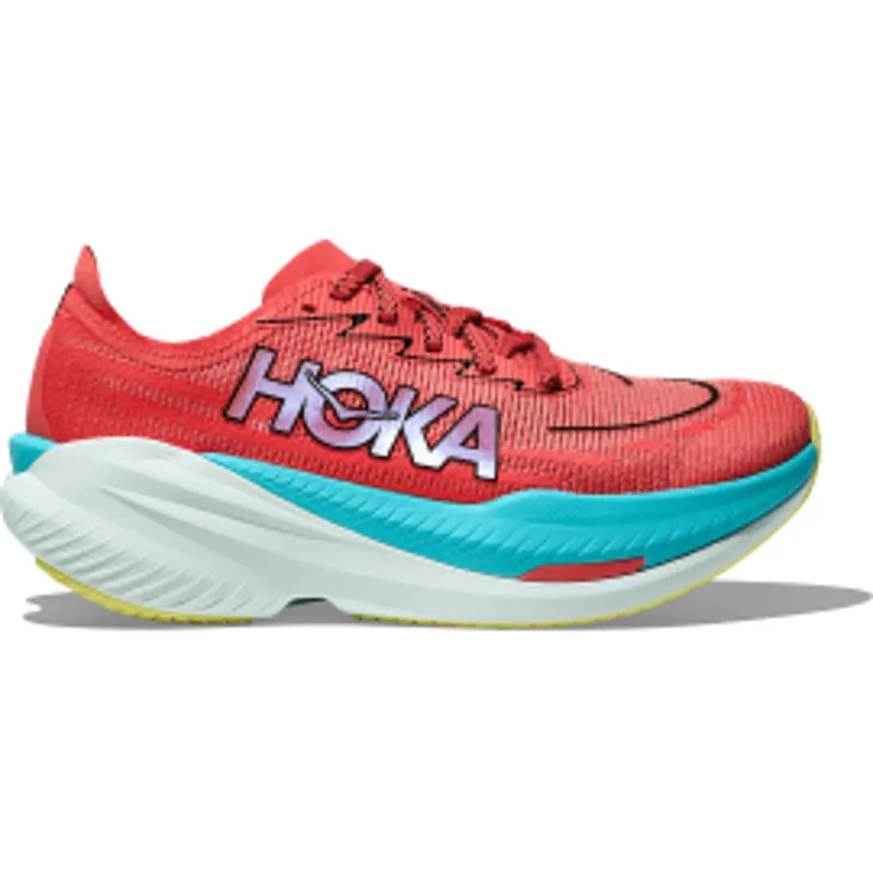 Hoka Mach x2 - Womens Shoe  - Grapefruit/Electric Coral